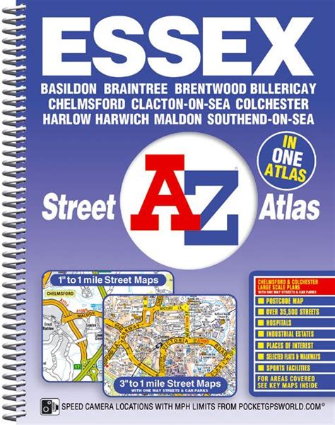 Essex A-Z Street Atlas (spiral) | Street map, Adventure map, Clacton-on-sea