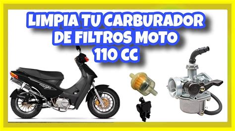 Limpia Tu Carburador Y Cambia Tus Filtros De Aire Y Nafta Moto Cc