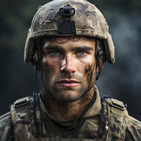 Premium Ai Image A Brave Soldier In Uniform Ai Generated