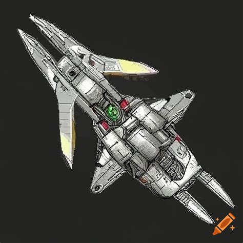 Silver Spaceship Sprites In A Shoot Em Up Video Game On Craiyon