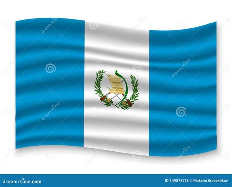 Bandera Que Agita 3D Ilustraci n Del Vector Stock de ilustración