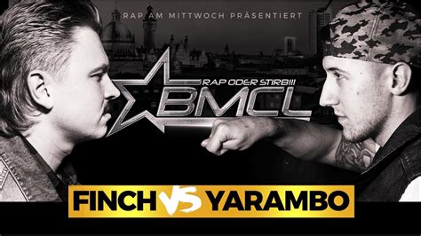 Bmcl Rap Battle Finch Vs Yarambo Battlemania Championsleague Youtube