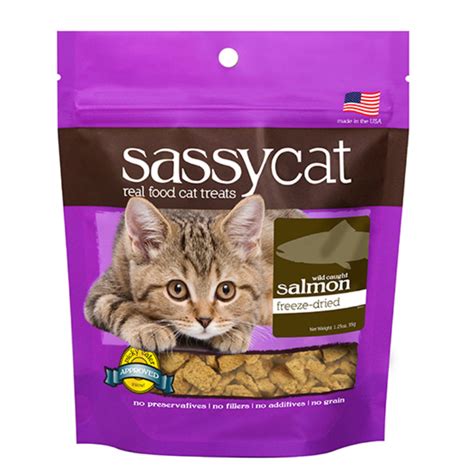 Sassy Cat Freeze Dried Salmon Treats - Feed Bag Pet Supply