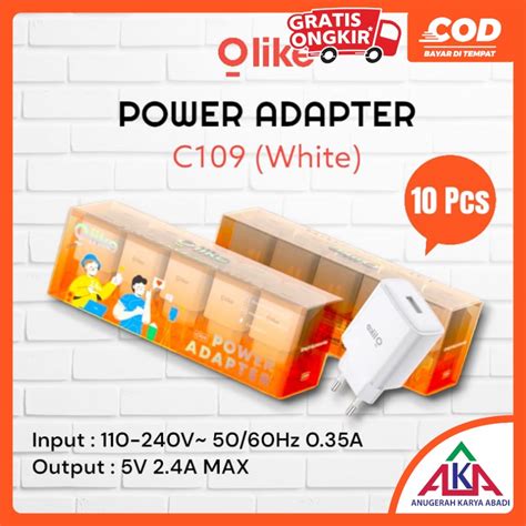 Jual Power Adapter Kepala Charger OLIKE C109 2 4A USB Fast Charging