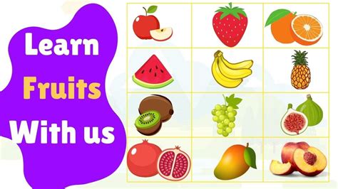 How To Learn Fruits Names And Their Pronunciation English Language