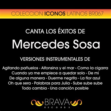 Canta Los Xitos De Mercedes Sosa Instrumental Backing Tracks