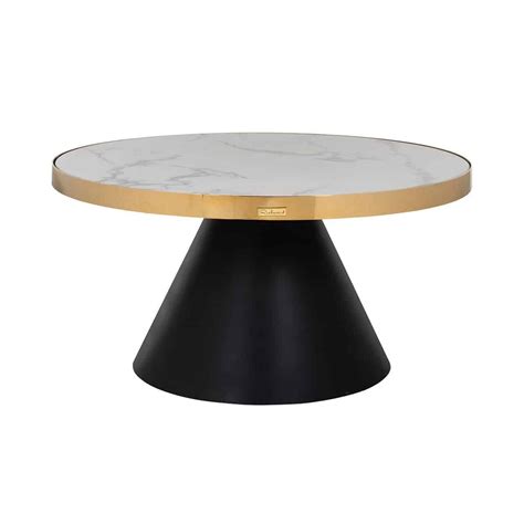 Richmond Interiors Salontafel Odin 80Ø goud CHE Interiors