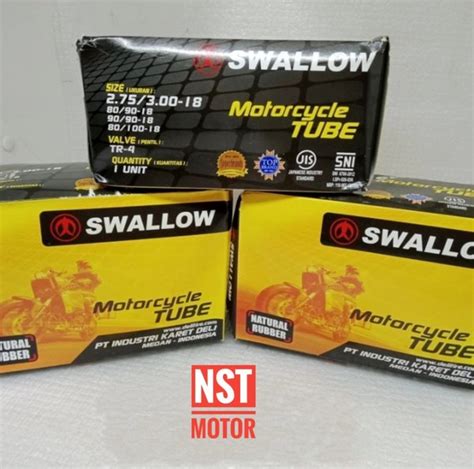 Jual Ban Dalam Swallow Ukuran 275 300 Ring 18 Karet Tebal High Quality