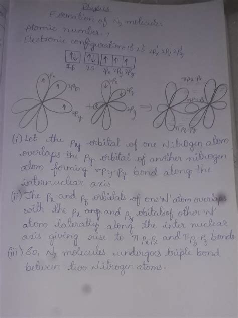 Explain The Formation Of N2 Molecules By Using Valency Bond Theory