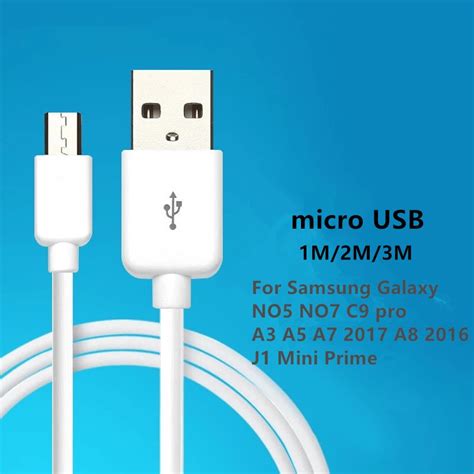 Cable de carga Micro USB2 0 Cable cargador de sincronización de datos