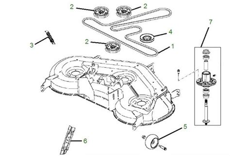 John Deere Z425 54 Inch Deck Belt Diagram