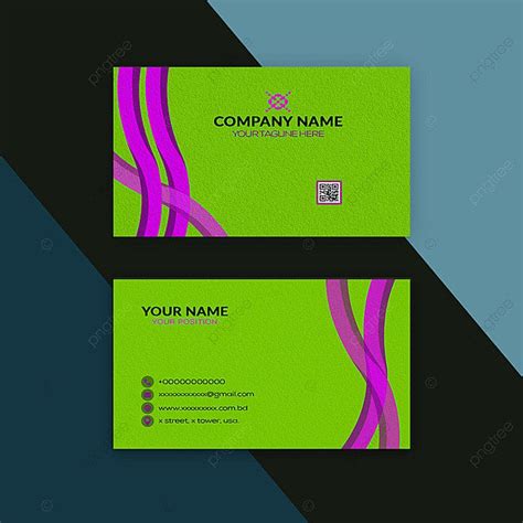 Blue Business Card Design Template Download On Pngtree