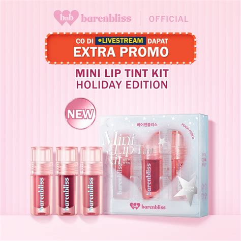 Bnb Barenbliss Peach Punch Mini Lip Tint Kit Holiday Edition Shopee