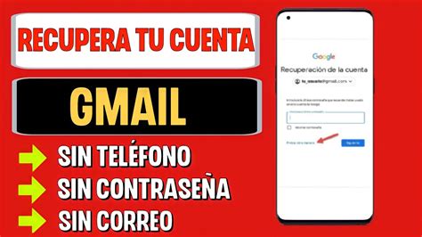 Como RECUPERAR mi Cuenta de GOOGLE GMAIL Sin Correo Sin Teléfono y Sin