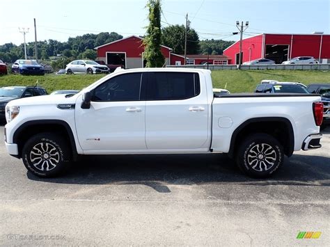 Summit White 2021 Gmc Sierra 1500 At4 Crew Cab 4wd Exterior Photo