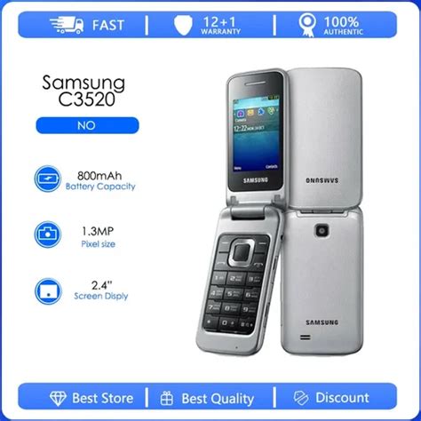 5pieces~samsung C3520 Original Samsung C3520 100 Unlocked Mobile Phone English Russian