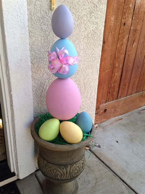 Easter Egg Topiary Easter Porch Decor Easter Diy Easter Outdoor