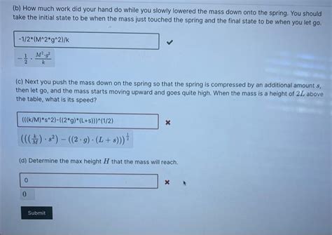 Solved A Spring With Stiffness K And Relaxed Length L Stands Chegg