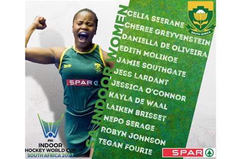 Sa Womens Indoor Fih Hockey Indoor World Cup Squad Announced