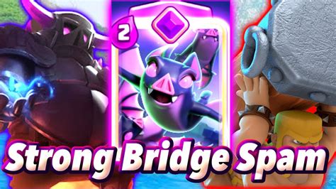 New Strong Deck With Pekka Bridge Spam With Evo Bats🤣 Clash Royale Youtube