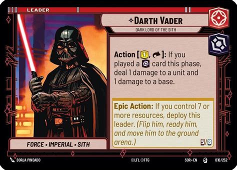 Darth Vader Dark Lord Of The Sith Spark Of Rebellion Star Wars