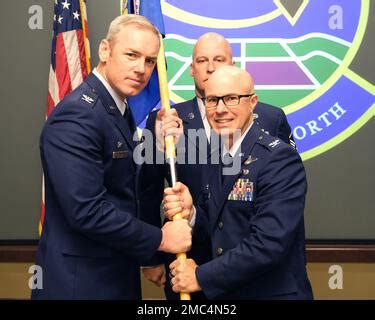 U S Army Col Michael Coleman Army Support Activity Commander Greets