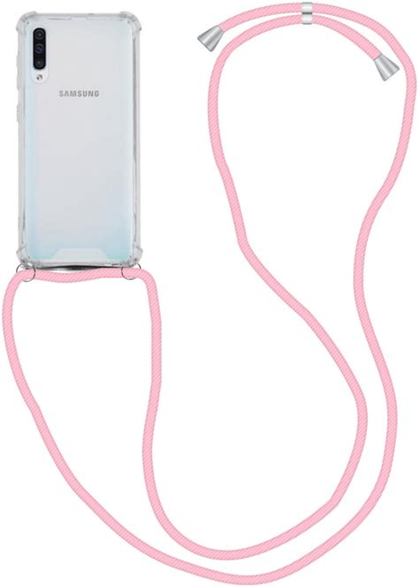 Samsung Galaxy A50 Hoesje Back Cover Met Koord Roze GSMpunt Nl