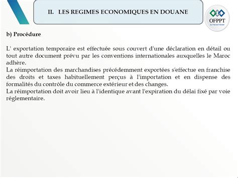 Généralités Elément important dans la promotion des exportations les