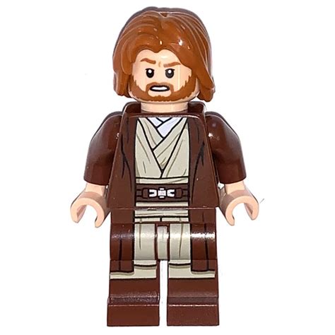 LEGO Reddish Brown Obi Wan Kenobi Minifig Torso With Reddish Brown Jedi