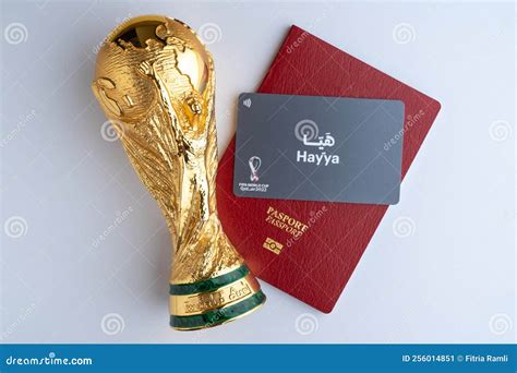 Réplica Del Pasaporte Del Trofeo Del Mundial Y Tarjeta Hayya Qatar De