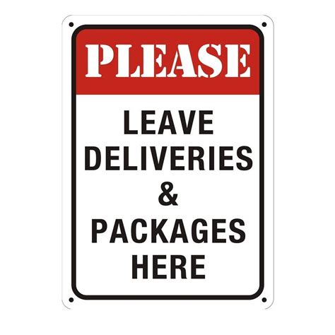 Wall Decor Please Leave Deliveries And Packages Here Sign Leave