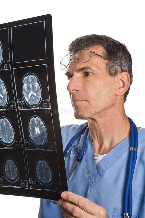 Doctor Studying Mri Scan Stock Image Image Of Care Stroke 6387227