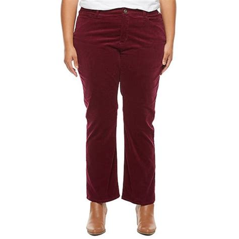 St Johns Bay Pants And Jumpsuits Nwt St Johns Bay Womens Mid Rise Secretly Slender Straight