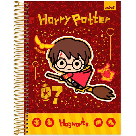 Caderno Universitário Capa Dura 10X1 160 Folhas Warner Harry Potter