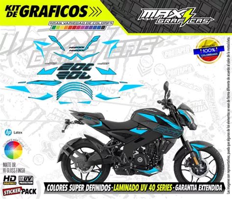 Calcomanias Pulsar Ns200 Naked Sport Azul 2024 Obsequio Cuotas Sin