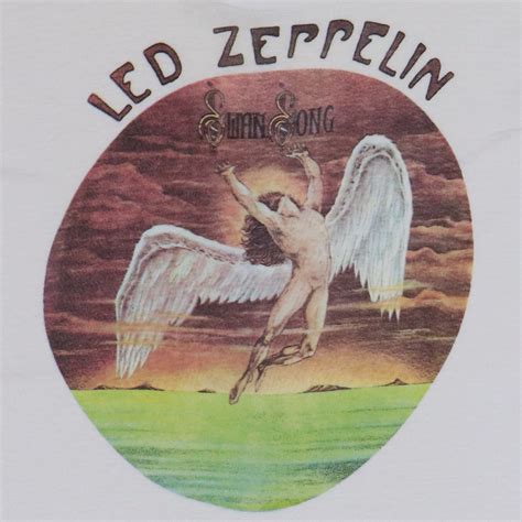 Original Vintage 1970s Led Zeppelin Swan Song Shirt Wyco Vintage