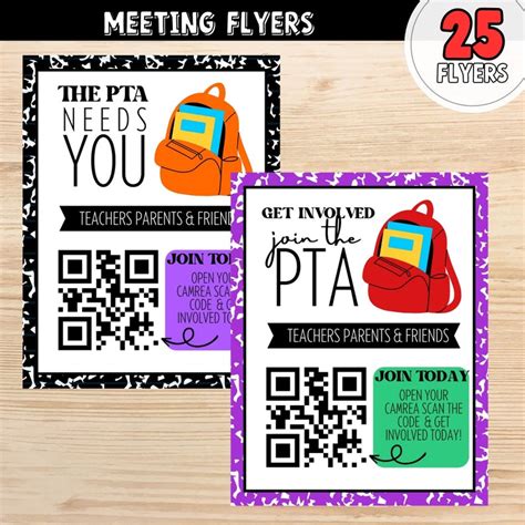 Editable Pta Bundle Open House Flyer Join The Pta Pta Membership Form