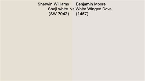 Sherwin Williams Shoji White Sw 7042 Vs Benjamin Moore White Winged