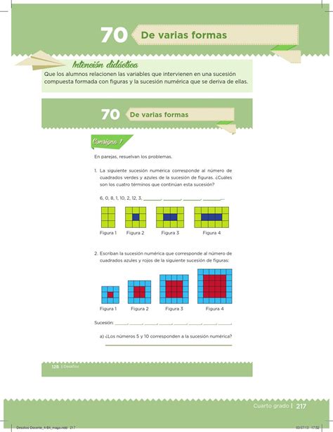 Libro Del Maestro Desafíos Matemáticos Cuarto Grado Contestado 21 Al