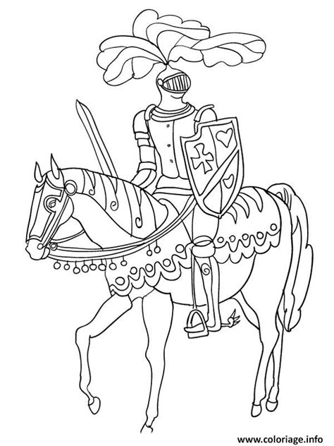 Coloriage Chevalier Tres Fort Jecolorie