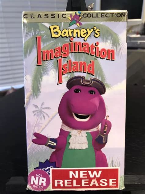 Barneys Imagination Island Vhs 1994 Barney Rare Oop White Vhs