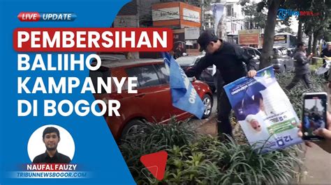 Walkot Bogor Turun Langsung Bersihkan APK Para Caleg Sampah Akan