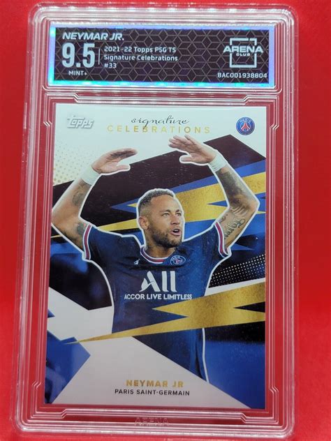 2021 22 Topps Paris Saint Germain Team Set Signature Celebrations 33 Neymar Jr For Sale