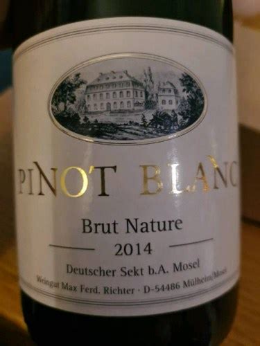 Weingut Max Ferd Richter Pinot Blanc Brut Nature Vivino US