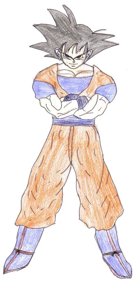 Goku Coloured By Samararules On Deviantart