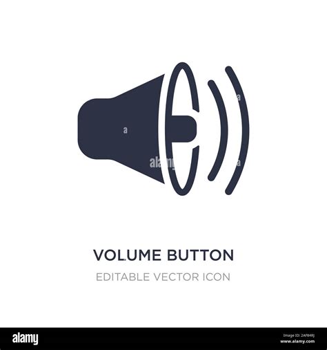 volume button icon on white background. Simple element illustration ...