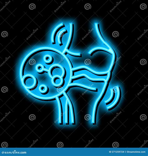 Juvenile Idiopathic Arthritis Neon Glow Icon Illustration Stock Vector