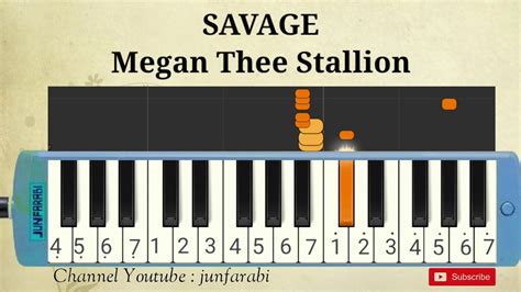 Megan Thee Stallion Savage Note Pianica Youtube