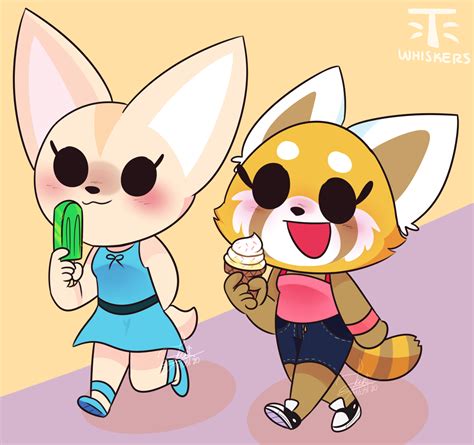 Retsuko and Fenneko in summer (Aggretsuko) by T-Whiskers on DeviantArt