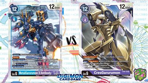 DIGIMON TCG Local Match MetalGarurumon X Purple Vs CresGarurumon